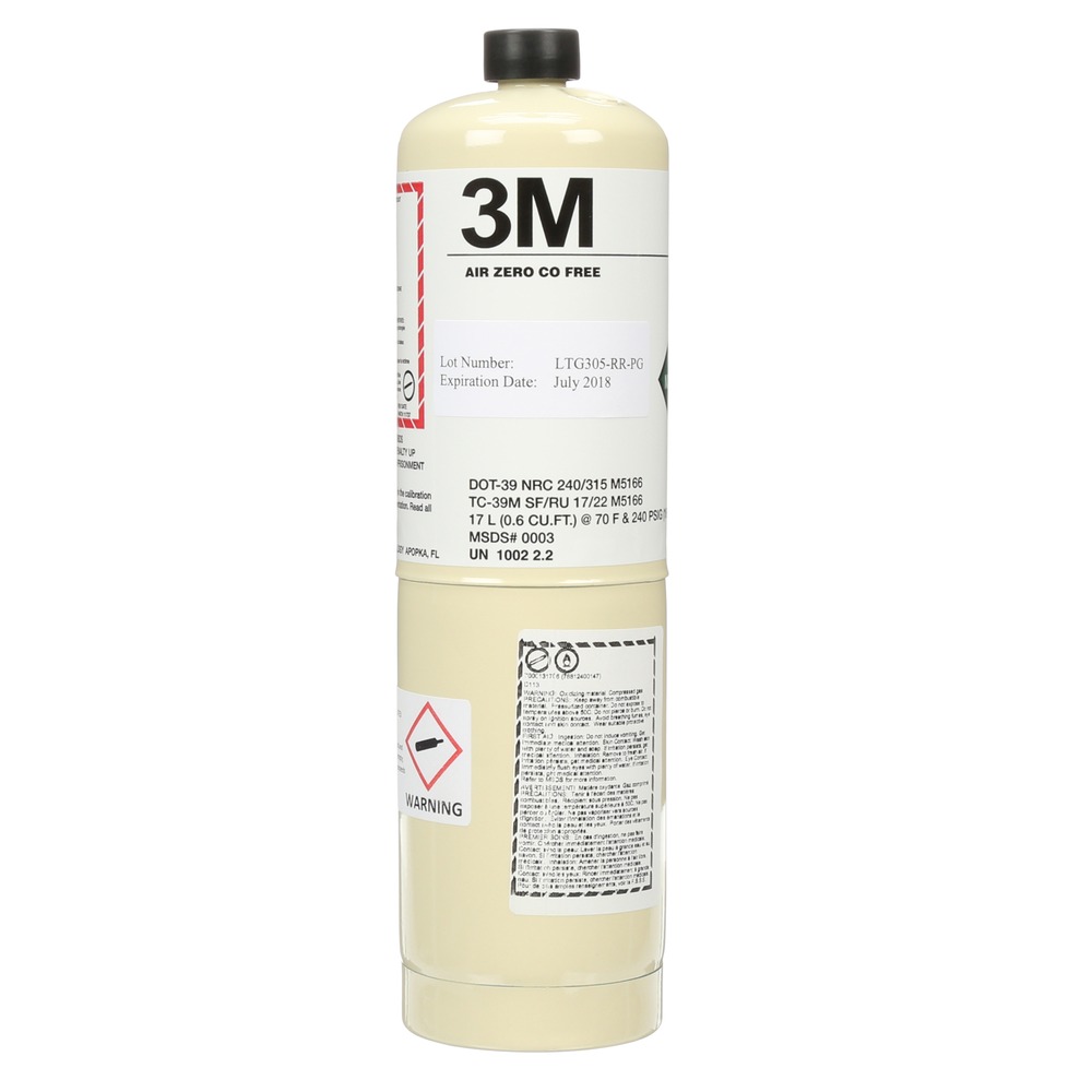 3M™ Zero Gas Cylinder, 529-05-18, 1/case<span class=' ItemWarning' style='display:block;'>Item is usually in stock, but we&#39;ll be in touch if there&#39;s a problem<br /></span>