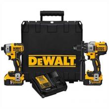 DeWalt DCK299P2 - 20V MAX* Cordless Brushless XR(R) Hammerdrill & Impact Driver Combo Kit (5.0AH)