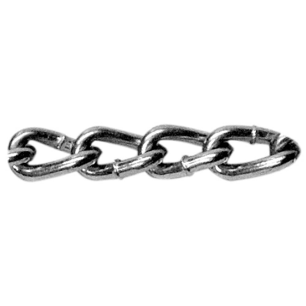 MACHINE CHAIN TWISTED LINK  ZINC #4 X 100&#39;<span class=' ItemWarning' style='display:block;'>Item is usually in stock, but we&#39;ll be in touch if there&#39;s a problem<br /></span>