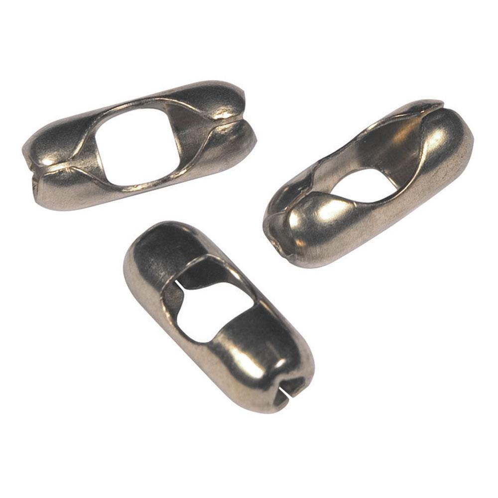 BEAD CHAIN CONNECTOR NICKEL #6 100/BAG<span class=' ItemWarning' style='display:block;'>Item is usually in stock, but we&#39;ll be in touch if there&#39;s a problem<br /></span>