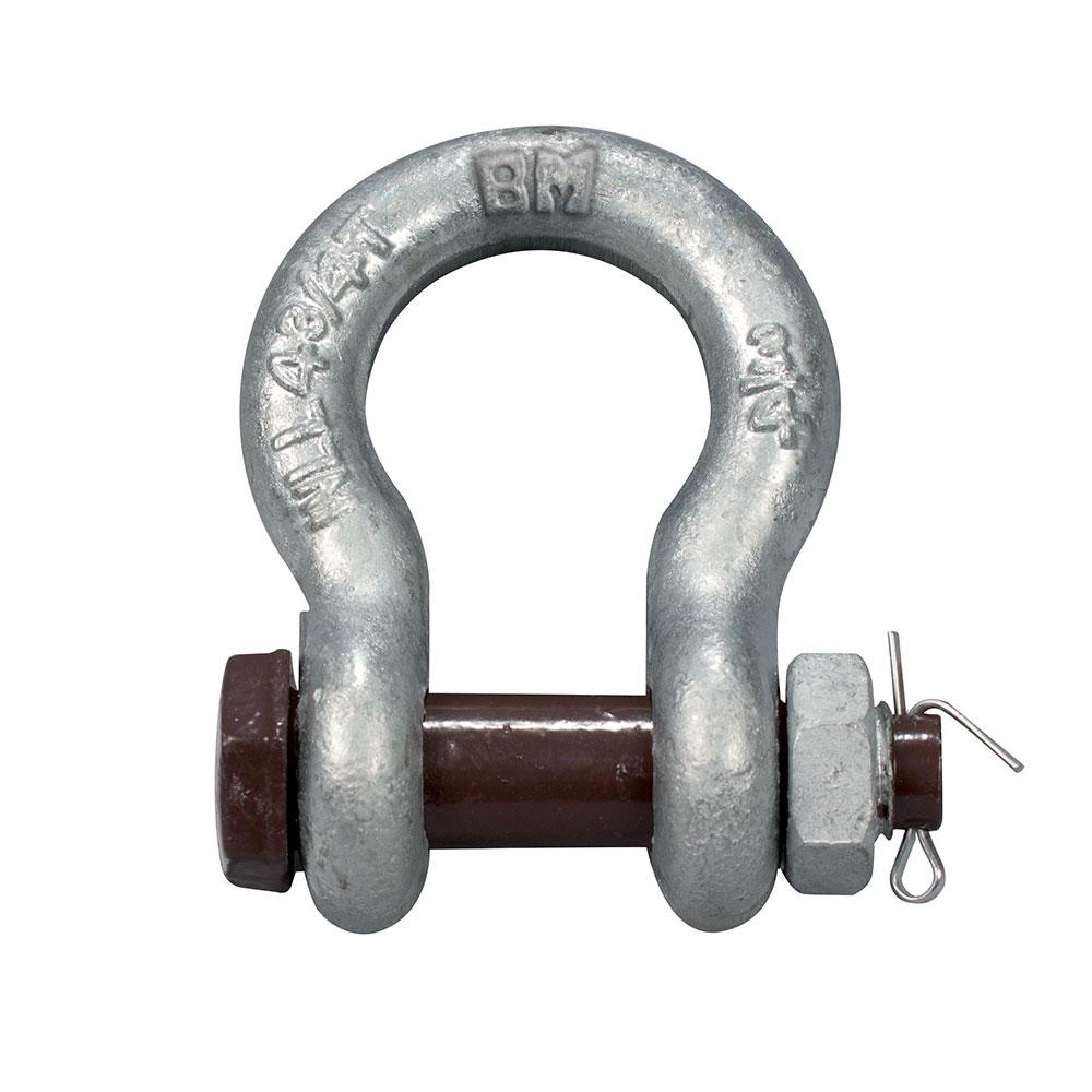 ANCHOR SHACKLE GALVANIZED BROWN PIN 1/2 T 1/4&#34;<span class=' ItemWarning' style='display:block;'>Item is usually in stock, but we&#39;ll be in touch if there&#39;s a problem<br /></span>