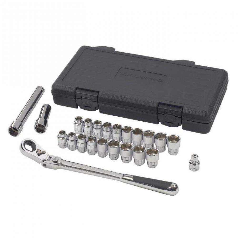 23 Pc. 3/8&#34; Drive 6 Point SAE/Metric Pass-Thru™ Mechanics Tool Set<span class=' ItemWarning' style='display:block;'>Item is usually in stock, but we&#39;ll be in touch if there&#39;s a problem<br /></span>