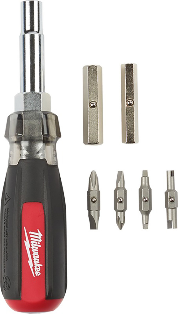 13-in-1 Cushion Grip Screwdriver with Schrader Bit<span class=' ItemWarning' style='display:block;'>Item is usually in stock, but we&#39;ll be in touch if there&#39;s a problem<br /></span>