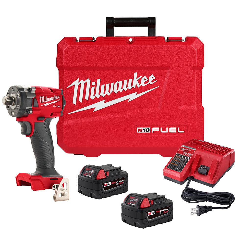 M18 FUEL™ 1/2 Compact Impact Wrench w/ Friction Ring Kit<span class='Notice ItemWarning' style='display:block;'>Item has been discontinued<br /></span>