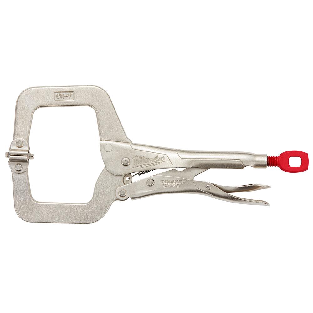 11 in. TORQUE LOCK™ Locking C-Clamp With Swivel Jaws<span class=' ItemWarning' style='display:block;'>Item is usually in stock, but we&#39;ll be in touch if there&#39;s a problem<br /></span>