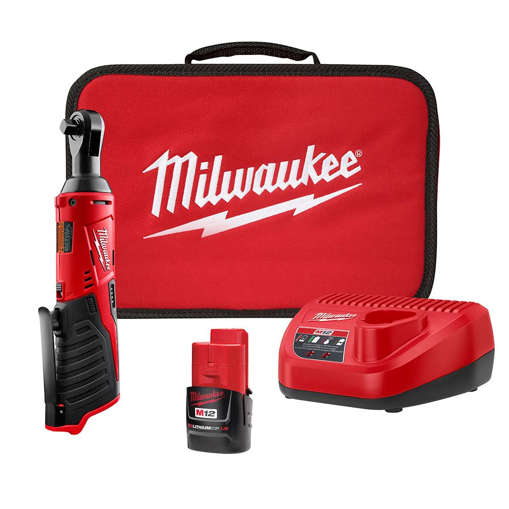 M12™ Cordless 3/8 in. Ratchet Kit<span class=' ItemWarning' style='display:block;'>Item is usually in stock, but we&#39;ll be in touch if there&#39;s a problem<br /></span>