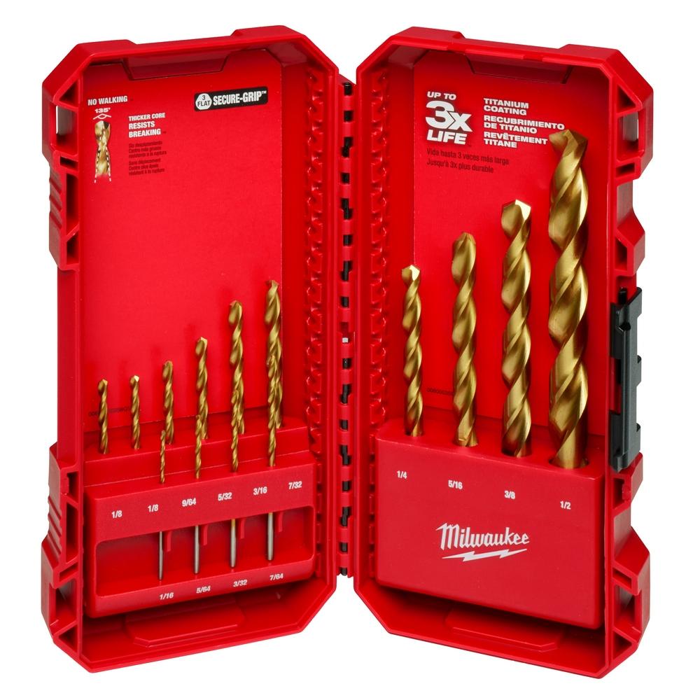 THUNDERBOLT® Titanium Drill Bit Set – 14PC<span class=' ItemWarning' style='display:block;'>Item is usually in stock, but we&#39;ll be in touch if there&#39;s a problem<br /></span>