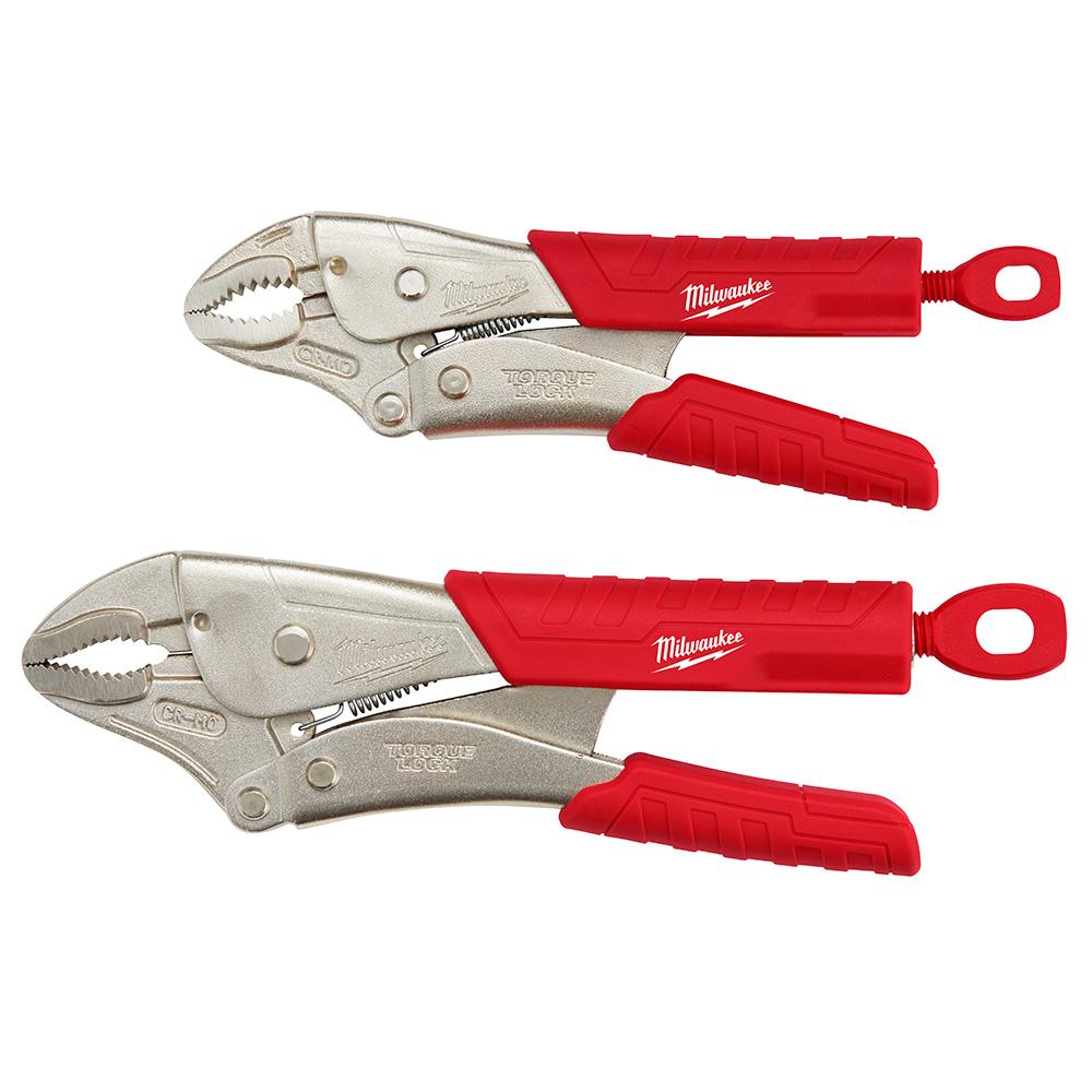 2Pc 7 in. & 10 in. TORQUE LOCK™ Curved Jaw Locking Pliers Set With Grip<span class=' ItemWarning' style='display:block;'>Item is usually in stock, but we&#39;ll be in touch if there&#39;s a problem<br /></span>