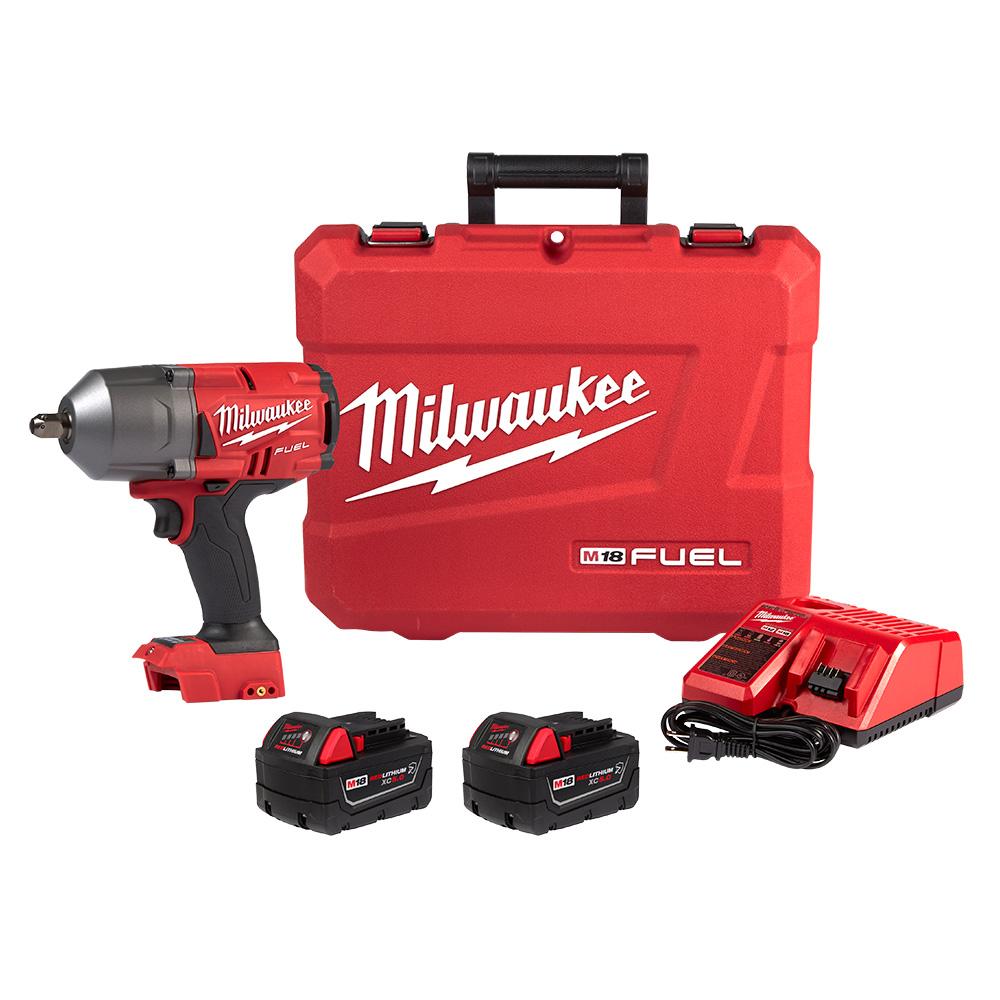 M18 FUEL 18 Volt Lithium-Ion Brushless Cordless High Torque 1/2 in. High Torque Impact Wrench with P<span class='Notice ItemWarning' style='display:block;'>Item has been discontinued<br /></span>