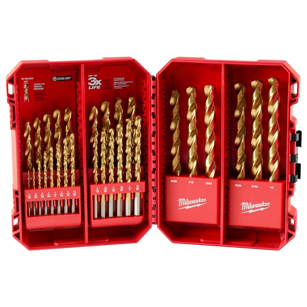 THUNDERBOLT® Titanium Drill Bit Set – 29PC<span class=' ItemWarning' style='display:block;'>Item is usually in stock, but we&#39;ll be in touch if there&#39;s a problem<br /></span>