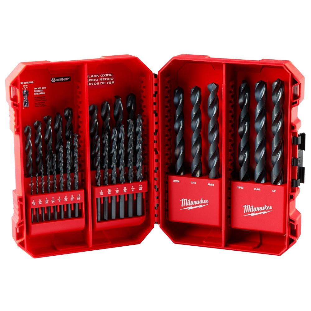 THUNDERBOLT® Black Oxide Drill Bit Set – 29PC<span class=' ItemWarning' style='display:block;'>Item is usually in stock, but we&#39;ll be in touch if there&#39;s a problem<br /></span>