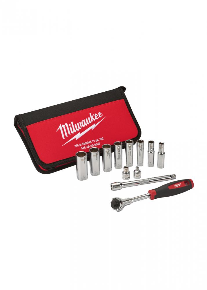 12-Piece 3/8 in. Drive SAE Socket Set<span class=' ItemWarning' style='display:block;'>Item is usually in stock, but we&#39;ll be in touch if there&#39;s a problem<br /></span>