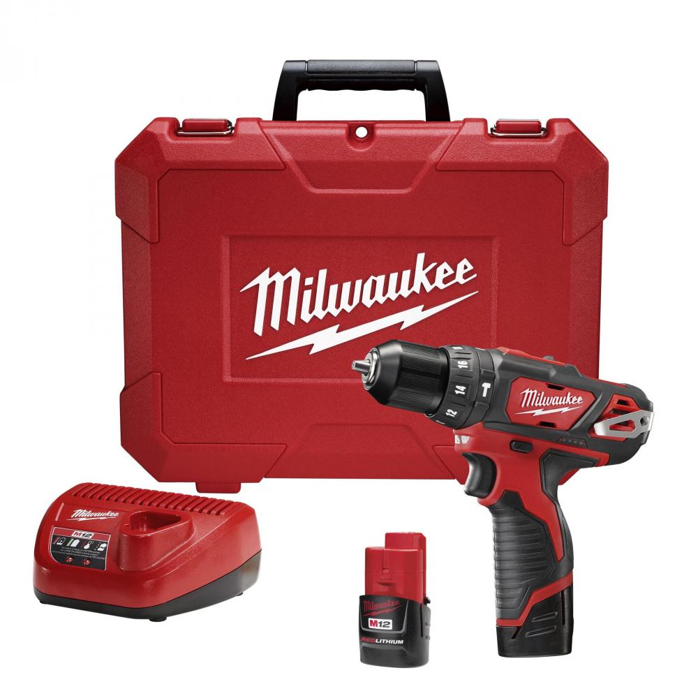 M12™ 3/8 in. Hammer Drill/Driver Kit<span class=' ItemWarning' style='display:block;'>Item is usually in stock, but we&#39;ll be in touch if there&#39;s a problem<br /></span>