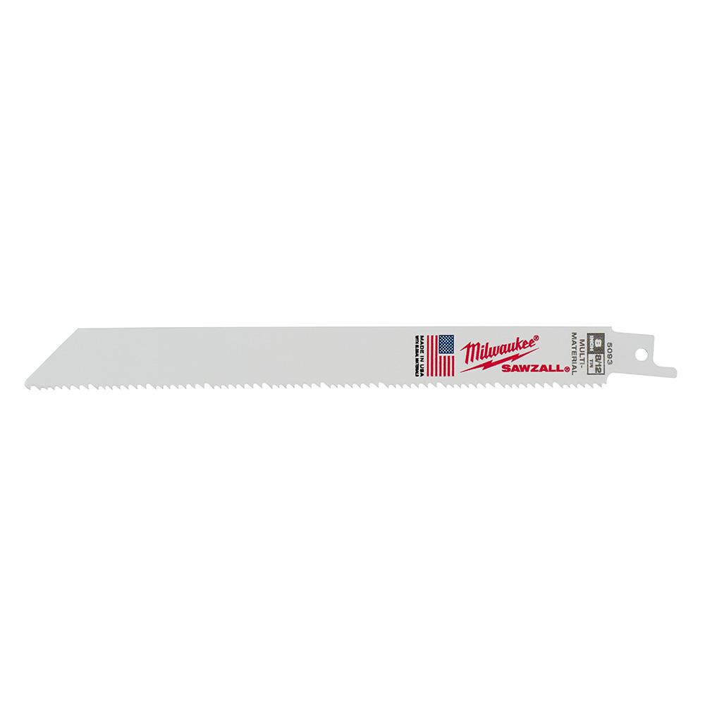 8&#34; 8/12 TPI Sawzall® Blades (50)<span class=' ItemWarning' style='display:block;'>Item is usually in stock, but we&#39;ll be in touch if there&#39;s a problem<br /></span>