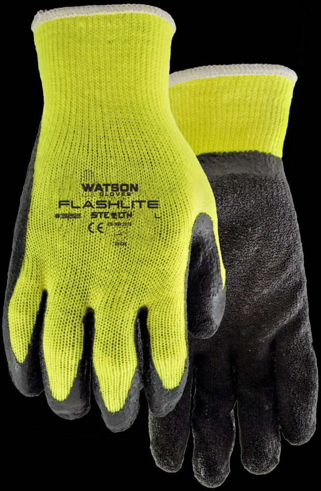 STEALTH FLASH LITE CRINKLED RUBBER LATEX PALM HI VIS -L<span class=' ItemWarning' style='display:block;'>Item is usually in stock, but we&#39;ll be in touch if there&#39;s a problem<br /></span>