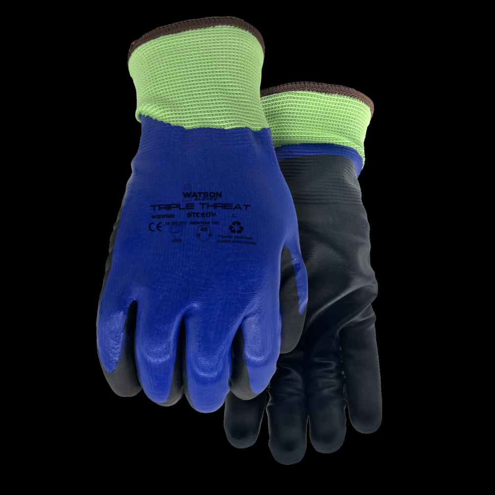 STEALTH TRIPLE THREAT A5 WASTENOT FULL DIPPED NITRILE LINED COATED - L<span class=' ItemWarning' style='display:block;'>Item is usually in stock, but we&#39;ll be in touch if there&#39;s a problem<br /></span>