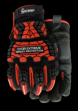 Watson Gloves 010R-L - EXTREME RED DURAFIBER ANTIVIBE PALM WASTENOT PERFORMANCE - L