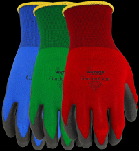 Watson Gloves 348-L - GARDEN GEM FOAM PVC PALM NYLON/LYCRA WOMENS GARDEN - L