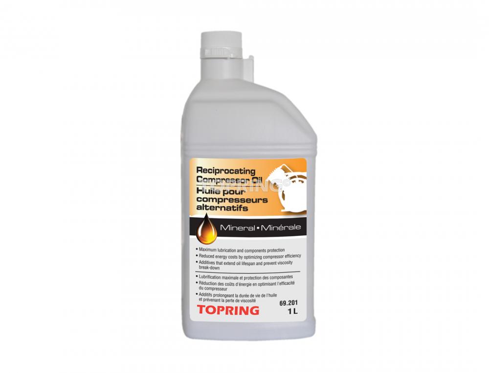 Mineral Oil for Reciprocating Compressor 1 L<span class=' ItemWarning' style='display:block;'>Item is usually in stock, but we&#39;ll be in touch if there&#39;s a problem<br /></span>