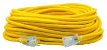 Southwire 1689SW0002 - EXTCORD, 12/3 SJEOOW 100' YELLOW LE PS