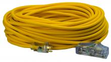 Southwire 3489SW0002 - EXTCORD, 12/3 SJEOW 100'YLW TRITAP LE PS