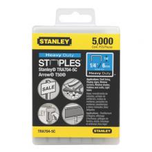 Stanley TRA704-5C - 5,000 pc 1/4 in Heavy Duty Staples