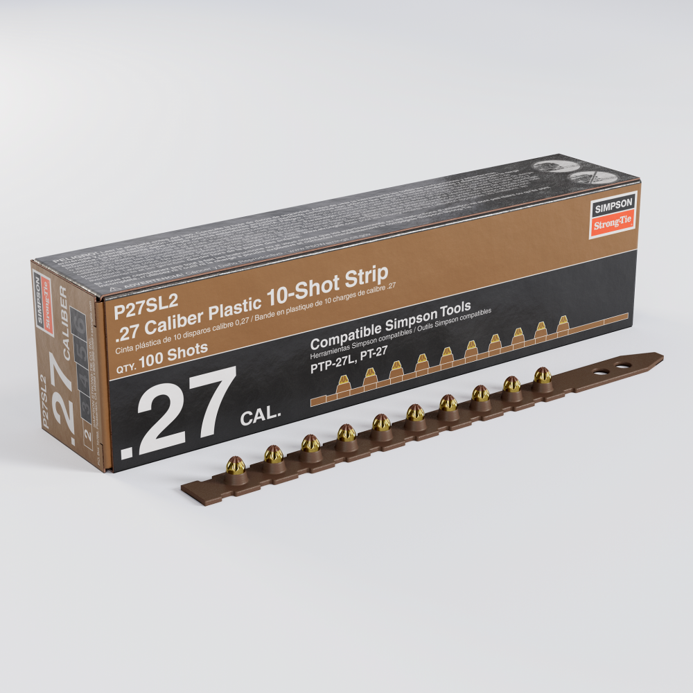 P27SL 0.27-Caliber Plastic, 10-Shot Strip Load, Brown (100-Qty)<span class=' ItemWarning' style='display:block;'>Item is usually in stock, but we&#39;ll be in touch if there&#39;s a problem<br /></span>