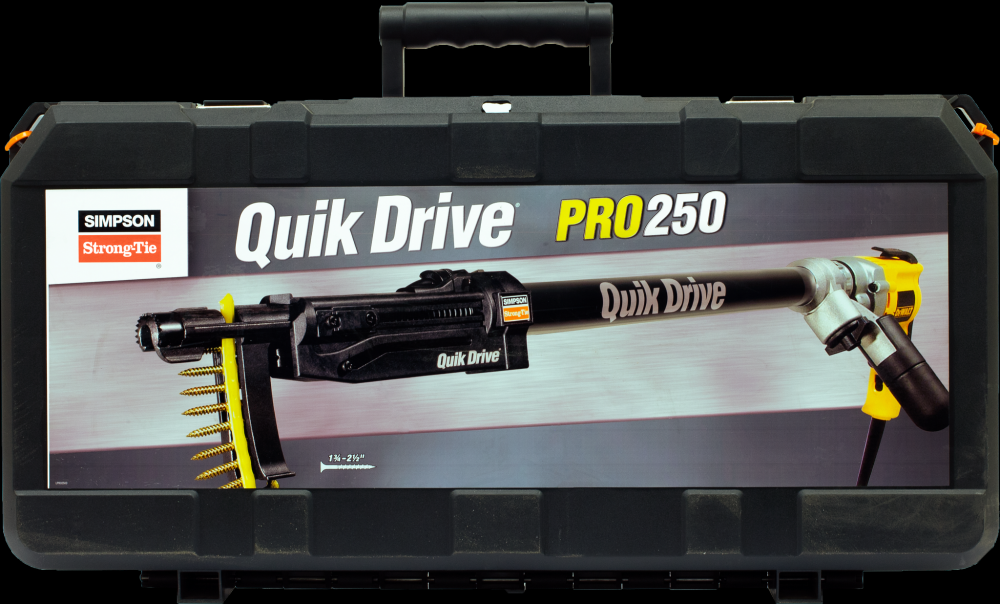 Quik Drive® PRO250G2 Subfloor System w/ DeWalt® 2500 RPM Screwdriver Motor<span class=' ItemWarning' style='display:block;'>Item is usually in stock, but we&#39;ll be in touch if there&#39;s a problem<br /></span>