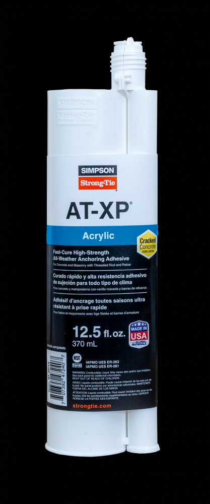 AT-XP® 12.5-oz. High-Strength Acrylic Anchoring Adhesive Cartridge w/ Nozzle<span class=' ItemWarning' style='display:block;'>Item is usually in stock, but we&#39;ll be in touch if there&#39;s a problem<br /></span>