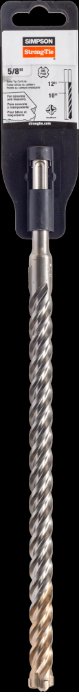 5/8 in. x 12 in. SDS-plus® Quad-Head Shank Drill Bit<span class=' ItemWarning' style='display:block;'>Item is usually in stock, but we&#39;ll be in touch if there&#39;s a problem<br /></span>