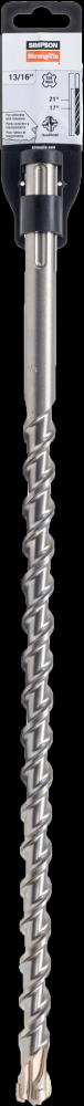 13/16 in. x 21 in. SDS-max® Shank Quad-Head Drill Bit<span class=' ItemWarning' style='display:block;'>Item is usually in stock, but we&#39;ll be in touch if there&#39;s a problem<br /></span>