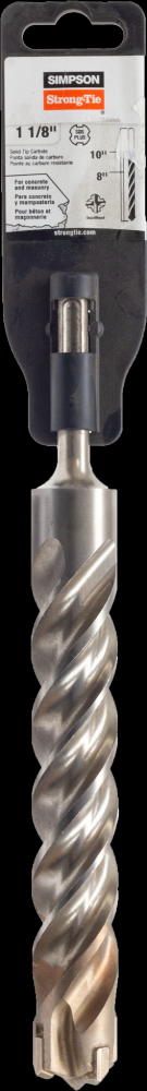 1-1/8 in. x 10 in. SDS-plus® Quad-Head Shank Drill Bit<span class=' ItemWarning' style='display:block;'>Item is usually in stock, but we&#39;ll be in touch if there&#39;s a problem<br /></span>