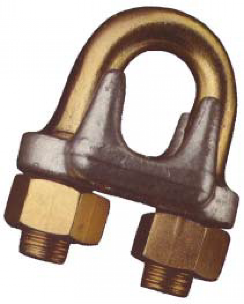 ‘Golden U-Bolt’ ® Forged Wire Rope Clips<span class=' ItemWarning' style='display:block;'>Item is usually in stock, but we&#39;ll be in touch if there&#39;s a problem<br /></span>