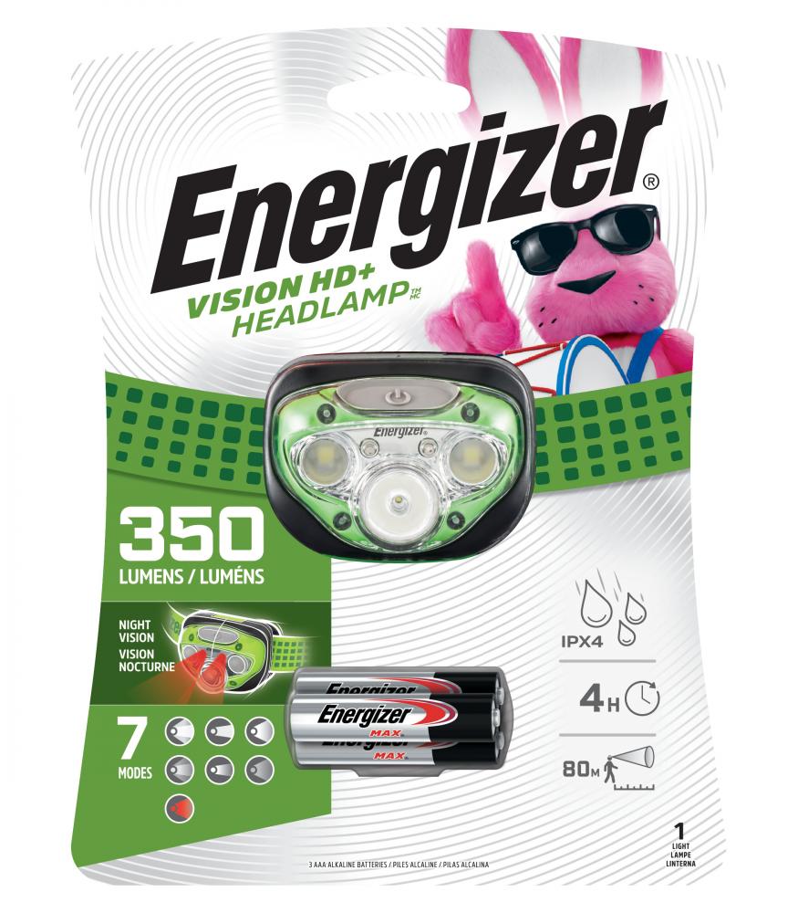 Energizer Vision HD+ LED Headlamp<span class=' ItemWarning' style='display:block;'>Item is usually in stock, but we&#39;ll be in touch if there&#39;s a problem<br /></span>