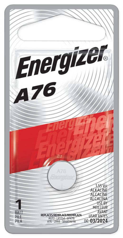 Energizer A76 Batteries (1 Pack), 1.5V Miniature Alkaline Button Batteries<span class=' ItemWarning' style='display:block;'>Item is usually in stock, but we&#39;ll be in touch if there&#39;s a problem<br /></span>