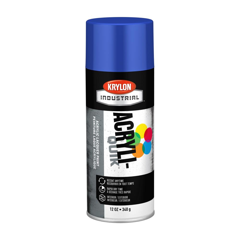 Krylon Industrial Acryli-Quik, Safety Blue, 12 oz.<span class=' ItemWarning' style='display:block;'>Item is usually in stock, but we&#39;ll be in touch if there&#39;s a problem<br /></span>