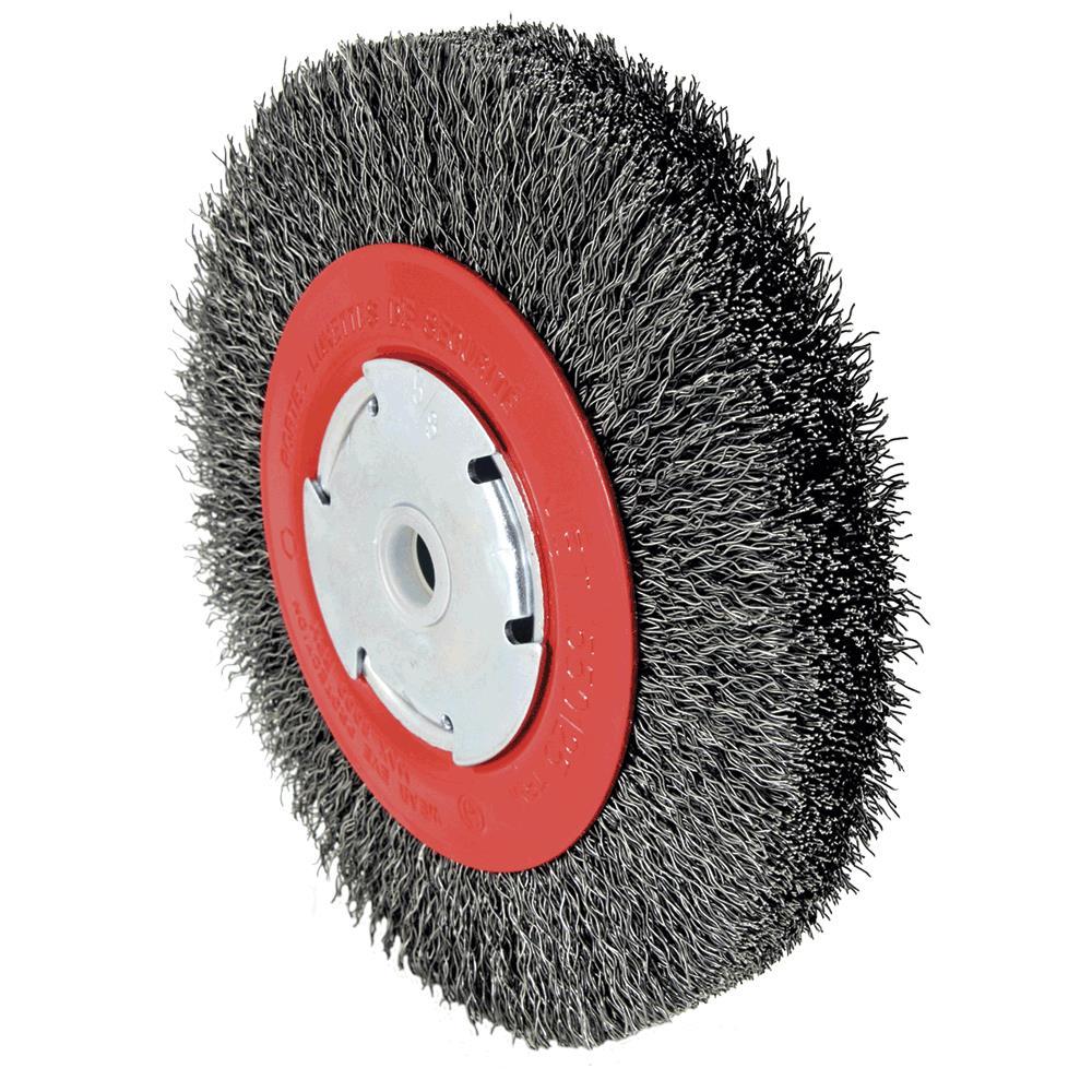 High Performance Crimped Wire Wheel Brushes for Bench Grinders<span class=' ItemWarning' style='display:block;'>Item is usually in stock, but we&#39;ll be in touch if there&#39;s a problem<br /></span>