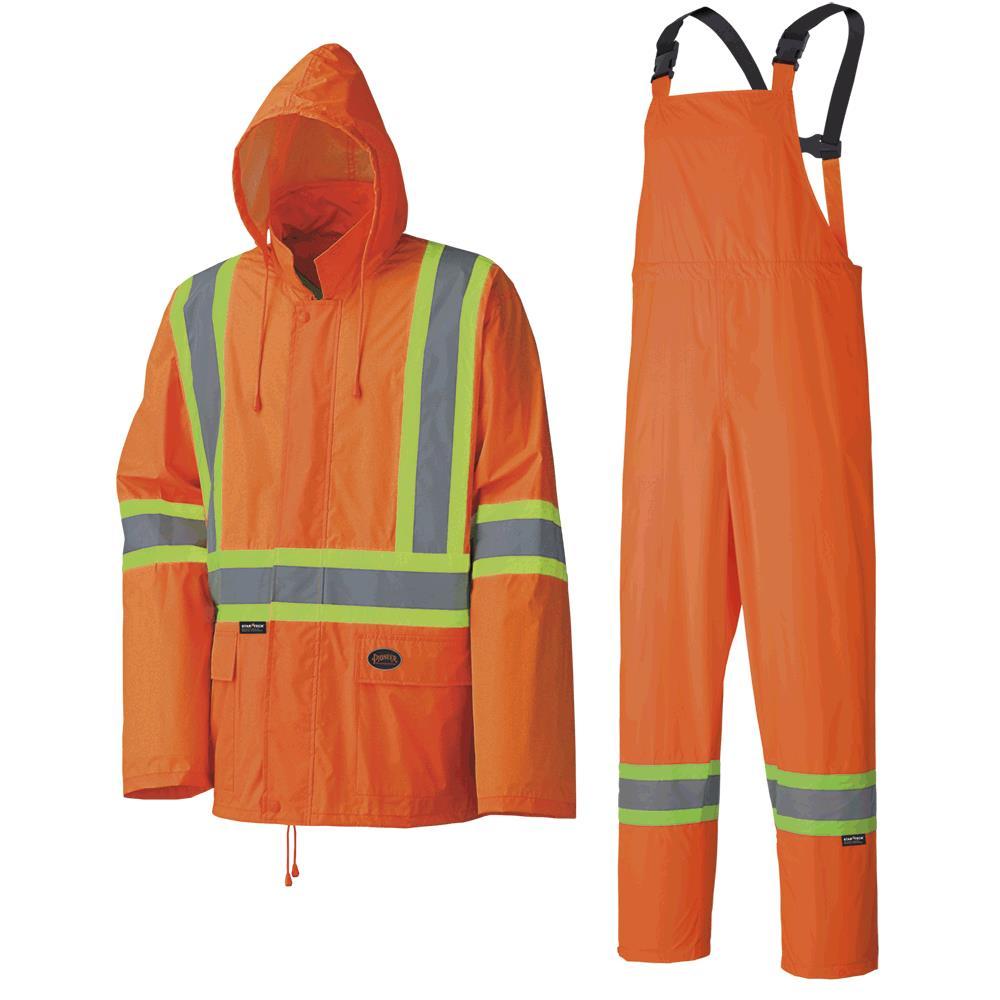 Waterproof Lightweight Safety Rainsuits - Polyester/PVC<span class=' ItemWarning' style='display:block;'>Item is usually in stock, but we&#39;ll be in touch if there&#39;s a problem<br /></span>