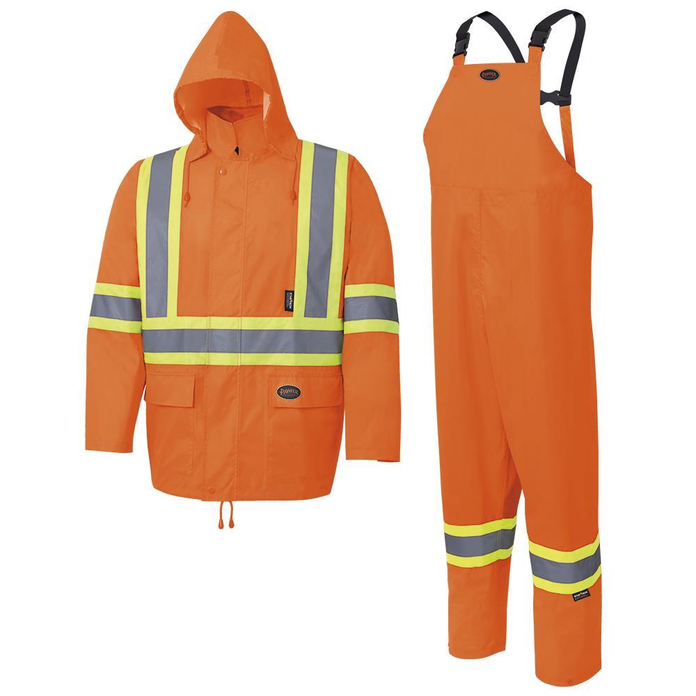 Hi-Vis Rainsuits - 150D Oxford Poly/Pu<span class=' ItemWarning' style='display:block;'>Item is usually in stock, but we&#39;ll be in touch if there&#39;s a problem<br /></span>