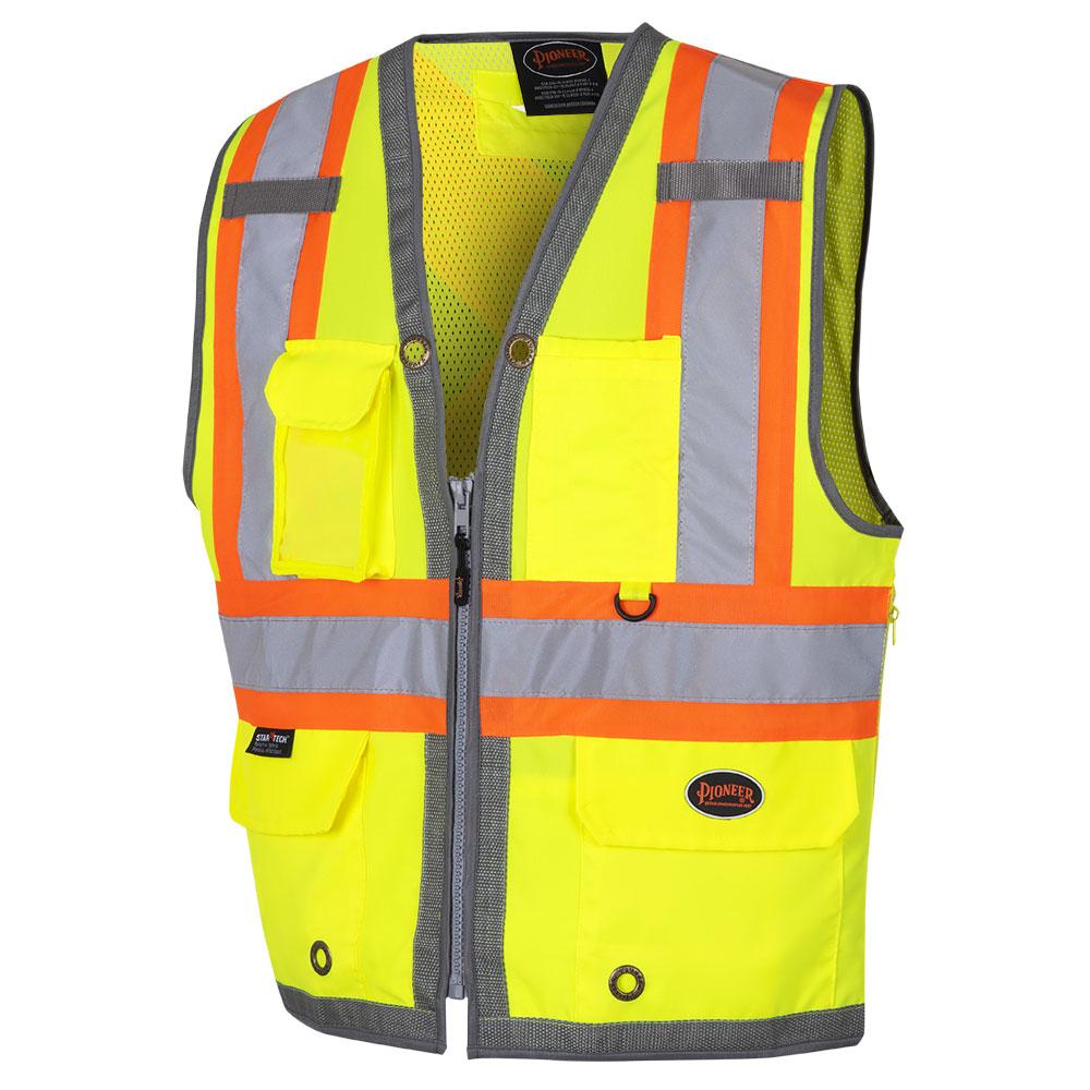 Mesh Back Zip-Front Surveyor’s Safety Vests<span class=' ItemWarning' style='display:block;'>Item is usually in stock, but we&#39;ll be in touch if there&#39;s a problem<br /></span>