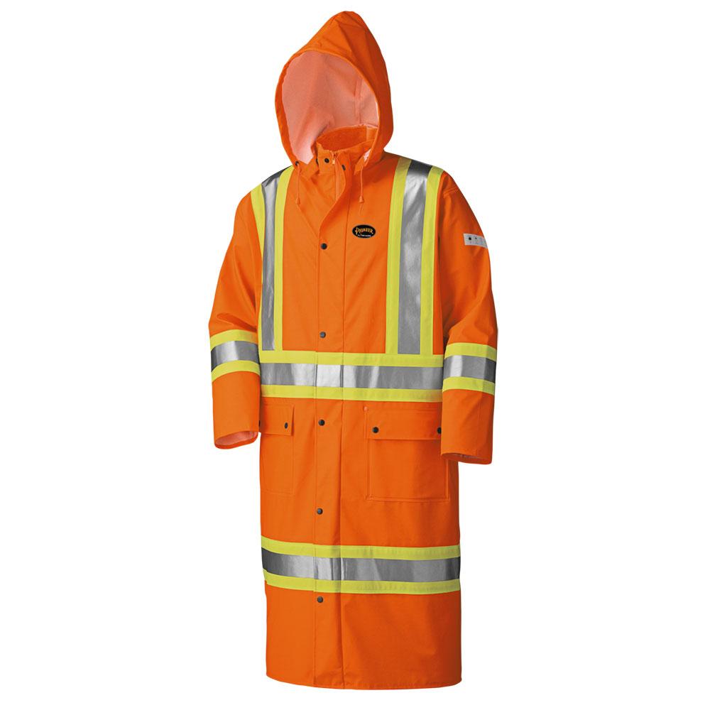 FR Waterproof Hi-Vis Safety Long Coats<span class=' ItemWarning' style='display:block;'>Item is usually in stock, but we&#39;ll be in touch if there&#39;s a problem<br /></span>