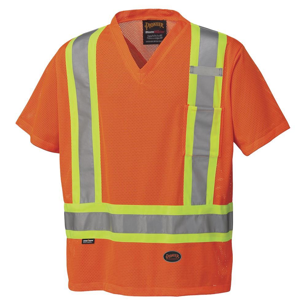 Hi-Vis Safety T-Shirts Polyester Mesh<span class=' ItemWarning' style='display:block;'>Item is usually in stock, but we&#39;ll be in touch if there&#39;s a problem<br /></span>