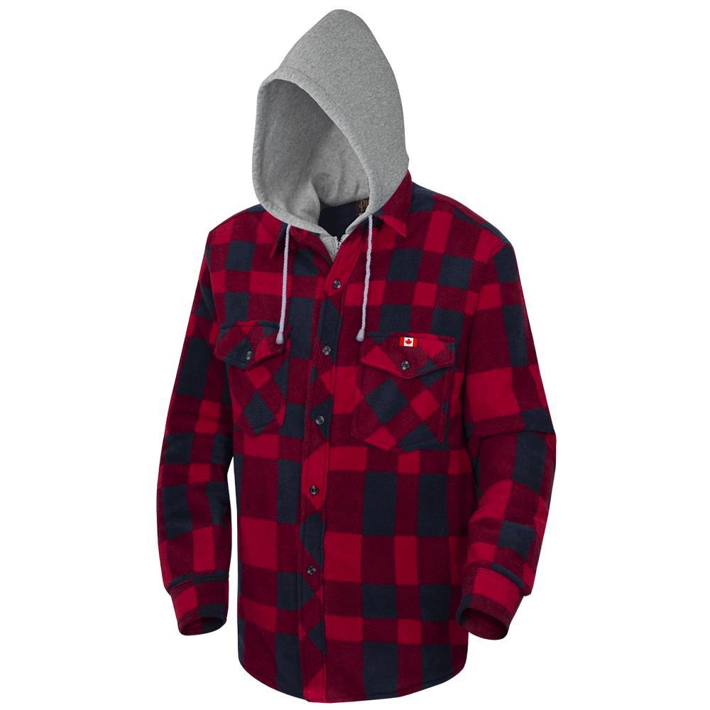 Quilted Polar Fleece Hooded Shirt<span class=' ItemWarning' style='display:block;'>Item is usually in stock, but we&#39;ll be in touch if there&#39;s a problem<br /></span>