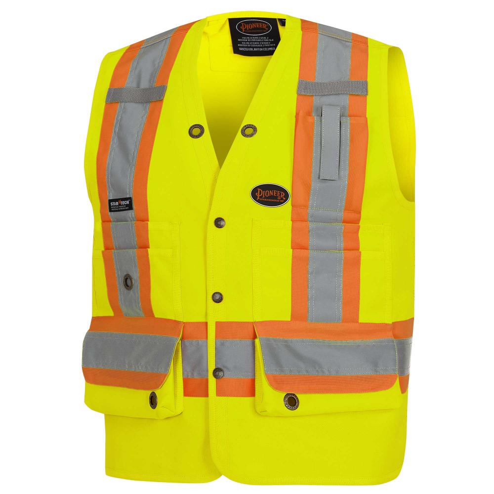 Surveyor&#39;s Safety Vests - 150D Woven Twill Polyester<span class=' ItemWarning' style='display:block;'>Item is usually in stock, but we&#39;ll be in touch if there&#39;s a problem<br /></span>