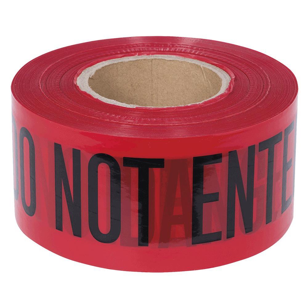 &#34;Danger Do Not Enter&#34; Tape - Red - 0.04 mm - 1000&#39;/304.8 m<span class=' ItemWarning' style='display:block;'>Item is usually in stock, but we&#39;ll be in touch if there&#39;s a problem<br /></span>