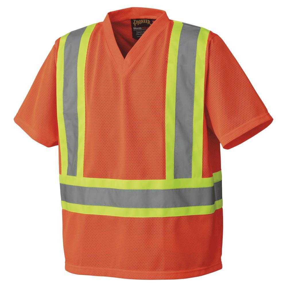 Hi-Vis Safety T-Shirts Polyester Mesh<span class=' ItemWarning' style='display:block;'>Item is usually in stock, but we&#39;ll be in touch if there&#39;s a problem<br /></span>