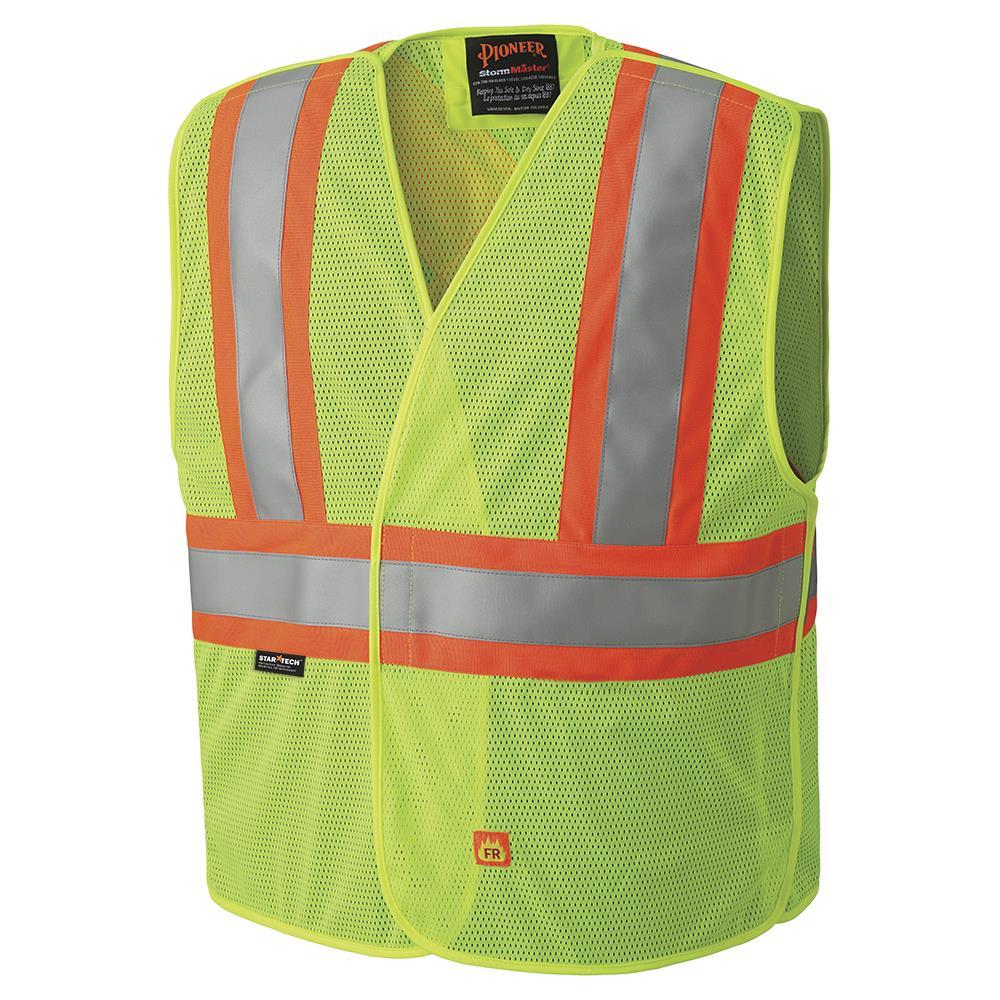 Hi-Vis Flame-Resistant Tear Away Safety Vest<span class=' ItemWarning' style='display:block;'>Item is usually in stock, but we&#39;ll be in touch if there&#39;s a problem<br /></span>