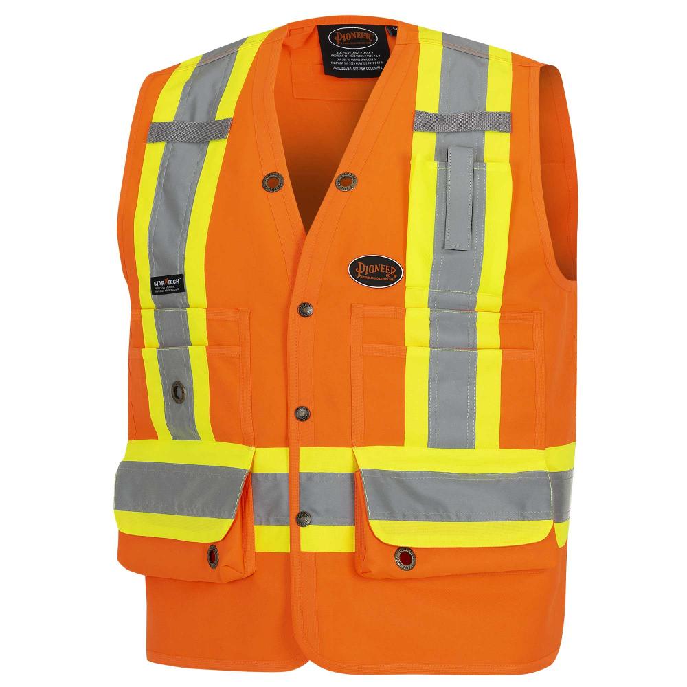 Surveyor&#39;s Safety Vests - 150D Woven Twill Polyester<span class=' ItemWarning' style='display:block;'>Item is usually in stock, but we&#39;ll be in touch if there&#39;s a problem<br /></span>