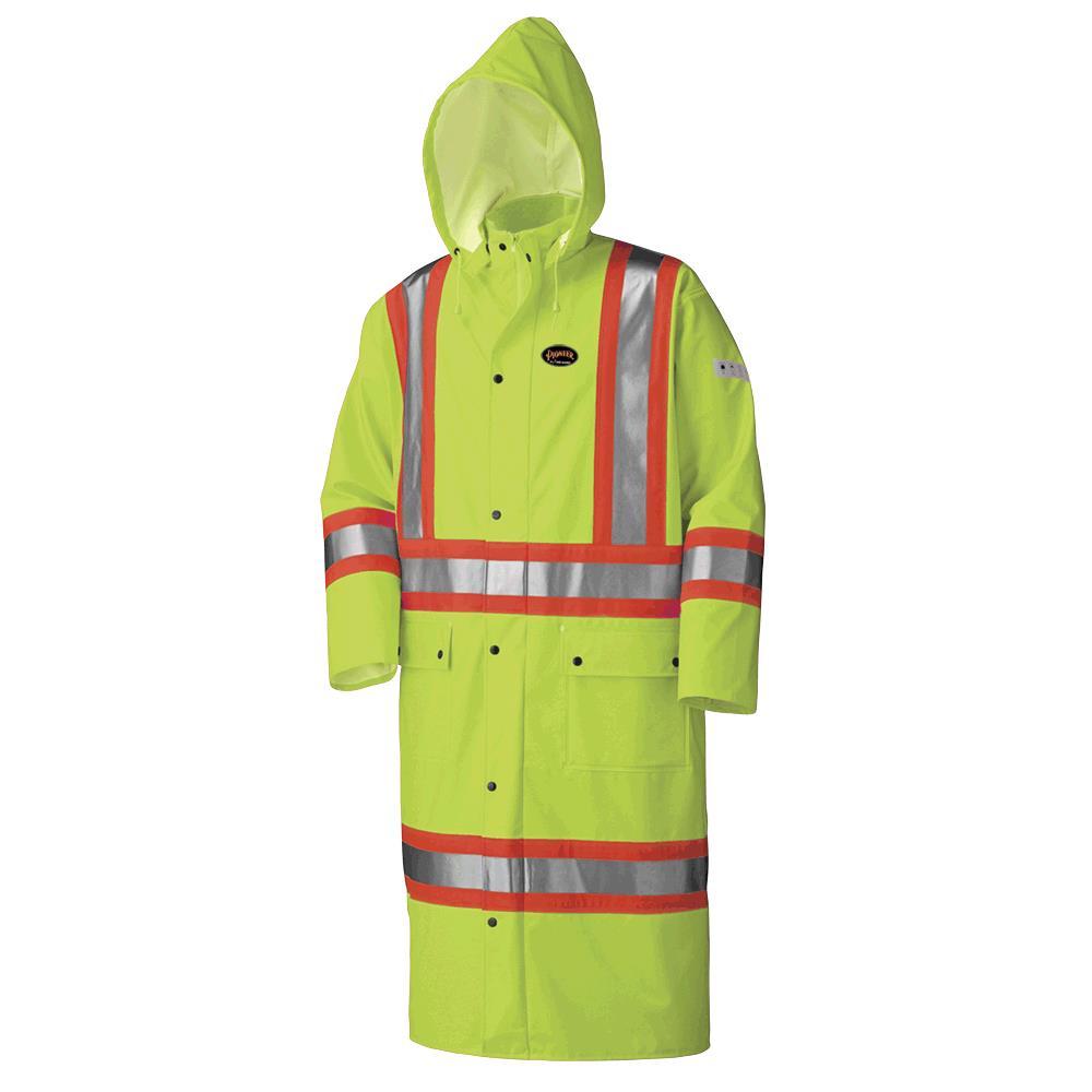 FR Waterproof Hi-Vis Safety Long Coats<span class=' ItemWarning' style='display:block;'>Item is usually in stock, but we&#39;ll be in touch if there&#39;s a problem<br /></span>