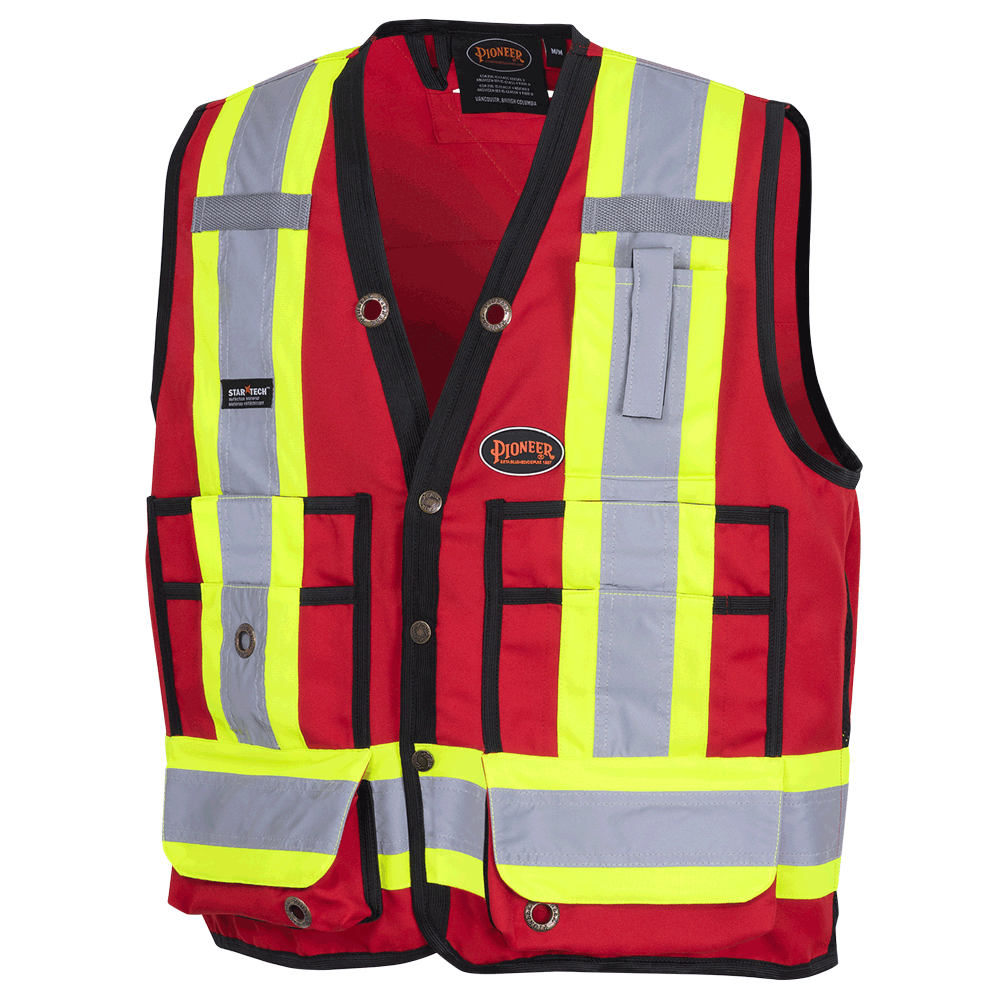 Surveyor&#39;s Safety Vests - 150D Woven Twill Polyester<span class=' ItemWarning' style='display:block;'>Item is usually in stock, but we&#39;ll be in touch if there&#39;s a problem<br /></span>